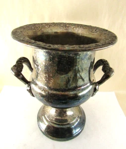 VINTAGE SILVER PLATE WINE CHAMPAGNE BUCKET CLASSIC PATTERN NO DENTS - Picture 1 of 14
