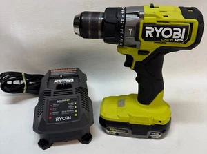 RYOBI PBLHM101 ONE+ HP 18V Brushless Cordless 1/2 in. Hammer Drill & Batt & Chrg - Picture 1 of 11