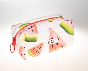 Kosmetiktasche, Baumwolle gesteppt Wassermelone Kosmetik Make-up Tasche, Reisetasche - Bild 1 von 1