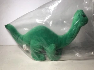 Vintage Sinclair Oil Dino Plush Brontosaurus Green Stuffed 11" Joy Toy w/Tag - Picture 1 of 5