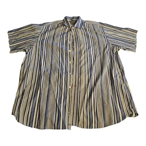 DANIEL CREMIEUX SIGNATURE COLLECTION STRIPED BUTTON DOWN SHIRT 2XL - Picture 1 of 3