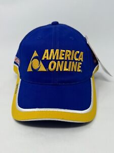 America Online AOL Chase Authentics Blue Strapback Hat Cap #30 Jeff Green RCR