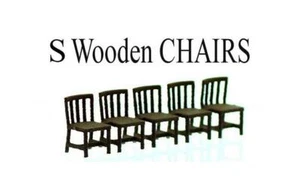 S Scale Chairs Finished 5 Pack 1/64 scale details - Picture 1 of 1