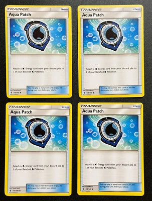 Pokemon TCG: Aqua Patch -S&M-Guardians Rising 119/145 Uncommon Playset (X4) NM - Image 1 of 2