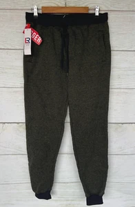 LR Scoop Joggers Mens Size Large Green & Black Marled Sweat Jogger Pants New - Picture 1 of 3