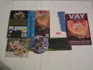 Vay for Sega CD - Complete with Map, Official Strategy Guide, Custom Jewel Case - Picture 1 of 17