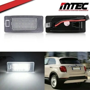 2 LED Deckenleuchten Kennzeichen Fiat 500x CANBUS FEHLERFREI 6000K LICHT WEISS - Bild 1 von 2