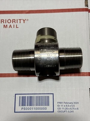 New CAMERON, NUFLO, 9A-10101002, LIQUID TURBINE FLOW METER, 1" X 1" - Image 1 of 4