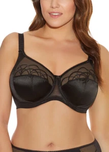ELOMI - CATE FULL CUP UNDERWIRE BRA Black Sz 16-24 NEW RRP $89.95 - Picture 1 of 1