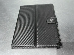 CaseCrown Horizontal Flip Carbon Fiber Weave Stand Case Black for Apple iPad G1 - Picture 1 of 4