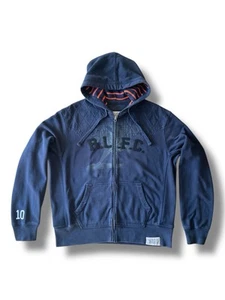 Vintage Rugby Ralph Lauren F. C. Zip Up Hoodie Size XL Blue - Picture 1 of 21