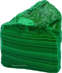 Amazing Gemstone Malachite Raw Crystals and Healing Stones, Natural  - Picture 1 of 7