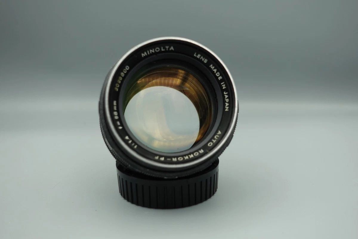 Minolta Rokkor PF 58mm Focal f/1.4 Camera Lenses for sale | eBay