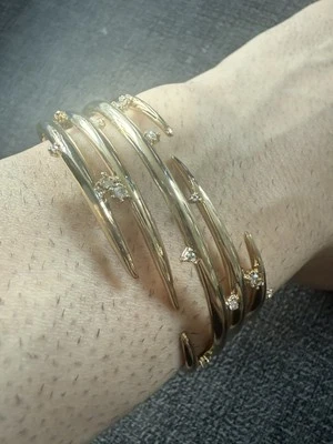 Brazalete Alexis Bittar oro y cristal Foto 1 de 4