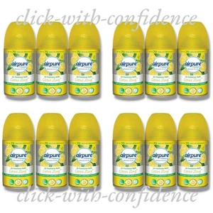 12 x Airpure Citrus Zing Automatic Spray Refills Upto 70 Days 250ML - Picture 1 of 1