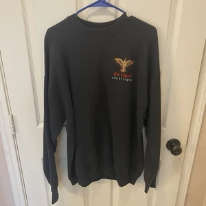 Vintage The Crow Sweatshirt Crewneck City of Angels 90s Black Pullover Movie XL - Picture 1 of 8