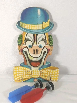 Knickerbocker Pop Parte A Payaso Sombrero 2 Dardos Años 40 Litografía Cartón COMO ESTÁ NOTA Foto 1 de 4