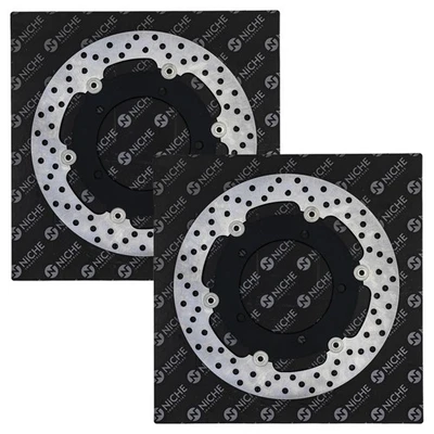 NICHE Front Brake Rotor Set For Suzuki SV650 SV650S SV650A SFV650 59210-38G10 - Image 1 of 4