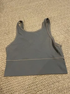 Camiseta sin mangas Lululemon Power Pivot azul acanalada talla 8 - Imagen 1 de 2