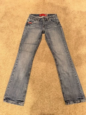 Guess Jeans Denim EE. UU. Talla 26 Mujer Algodón Acampanado Bota Corte tiro bajo Foto 1 de 4