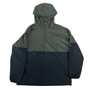 HSTL MADE Anorak Jacket Size XL Olive Green & Black Used GC - Picture 1 of 4