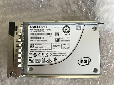 Dell Intel DC S4610 240GB Series SSDSC2KG240G8R W/Tray 6G SATA 2.5" SSD - Image 1 of 3