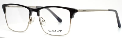 Óculos masculino GANT GA3191 020 cinza prata retangular aro completo 54-16-145 B:39 - Imagem 1 de 4