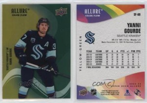 2022-23 Upper Deck Allure Color Flow Yellow Green Yanni Gourde #SF-60