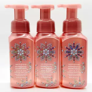 Bath & Body Works Strawberry Snowflakes Gentle & Clean Foaming Hand Soap X3 - Picture 1 of 1