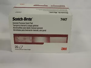 3M 7447 Scotch-Brite General Purpose Hand Pad 6" x 9" - 20 Pads, Free Shipping - Picture 1 of 3