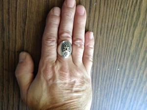 Man In Maze Native American Sterling Silver Ring - Picture 1 of 6