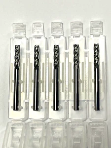 1/8"" Durchmesser x 1/2"" LOC x 1-1/2"" OAL 4 Flöte CNC Hartmetall Endfräse 5er-Pack USA B2 - Bild 1 von 1