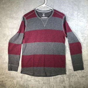 George Sweater Long Sleve Gray Red Medium Freddy Cruger - Picture 1 of 8