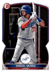 2023 Bowman Samuel Munoz Basiskarte MLB PWE Set Break Dodgers #80 - Bild 1 von 2