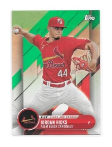 2018 Topps Pro DeBut JORDAN HICKS Leaps & Bounds GREEN #/99 -CARDINALS- #LB-JH - Picture 1 of 1