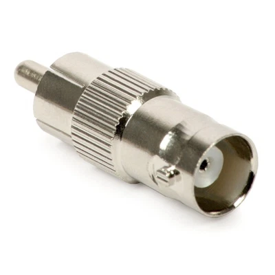 BNC Connector Female to RCA Male Coax Cable Adapter Convertor CCTV LOT US SELLER - Image 1 of 2