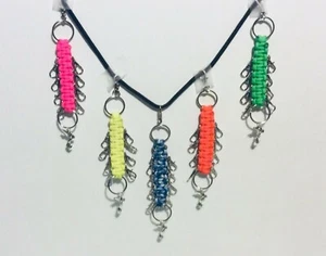 Paracord Cheer Bows Holder Keychain Handmade in the USA - Picture 1 of 3