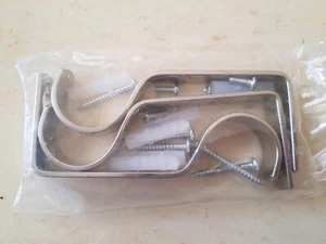 3 x Curtain Support Brackets for 25-28mm rod 110mm length - Picture 1 of 1
