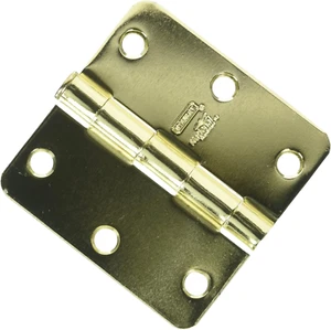 Cerniera per porta 3 pollici in ottone lucido resistente N830-211 - Foto 1 di 2