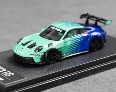ZD Aurora 1:64 Green 992 GT3 RS Sports Model Diecast Metal Car BN - Image 1 of 4