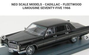 Neo Scale Models 1:43  1966 Cadillac Fleetwood Limousine Seventy Five NEO44400