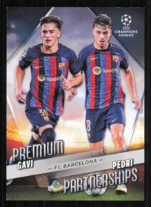 2022-23 Topps UEFA Club Competitions Premium Partnerships #PP3 Gavi/Pedri - Picture 1 of 2