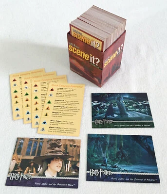 2005 SCENE IT! HARRY POTTER DELUXE ED. Game Parts - 200 Question Cards/Box EUC - Image 1 of 4