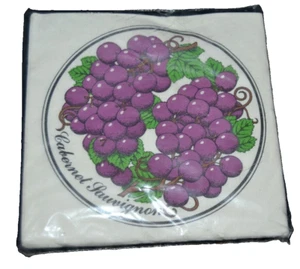SERVILLETAS DE CÓCTEL CABERNET SAUVIGNON NUEVO DE LOTE ANTIGUO 24 unidades COSTO MÁS papel nuevo en paquete uvas - Imagen 1 de 2
