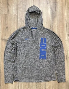 NIKE Dri-Fit Duke Blue Devils Men’s 1/4 Zip Hoodie Pullover Small Gray - Picture 1 of 12