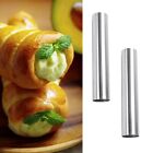 Brand New Cream Horn Mould Cannoli Tubes Cake For Filled Desserts Pastry Silver