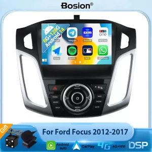 9'' Car Stereo For Ford Focus 2012-2017 Android 14 GPS DSP CarPlay WIFI 6G+128G - Picture 1 of 12