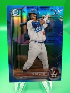 2022 Bowman Chrome Jorbit Vivas 1st Bowman RC Blue  Refractor #/150 Yankees - Picture 1 of 2