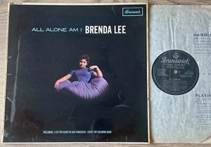 BRENDA LEE ALL ALONE AM I LP BRUNSWICK MONO (1962) 1ST ISSUE VG+ POP ENGLAND - Picture 1 of 5