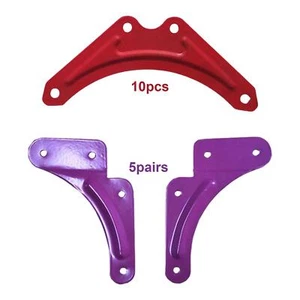 10x Step Ladder Reinforcement Fixing Sheet L Plate Brace for Wood Furniture - Zdjęcie 1 z 7